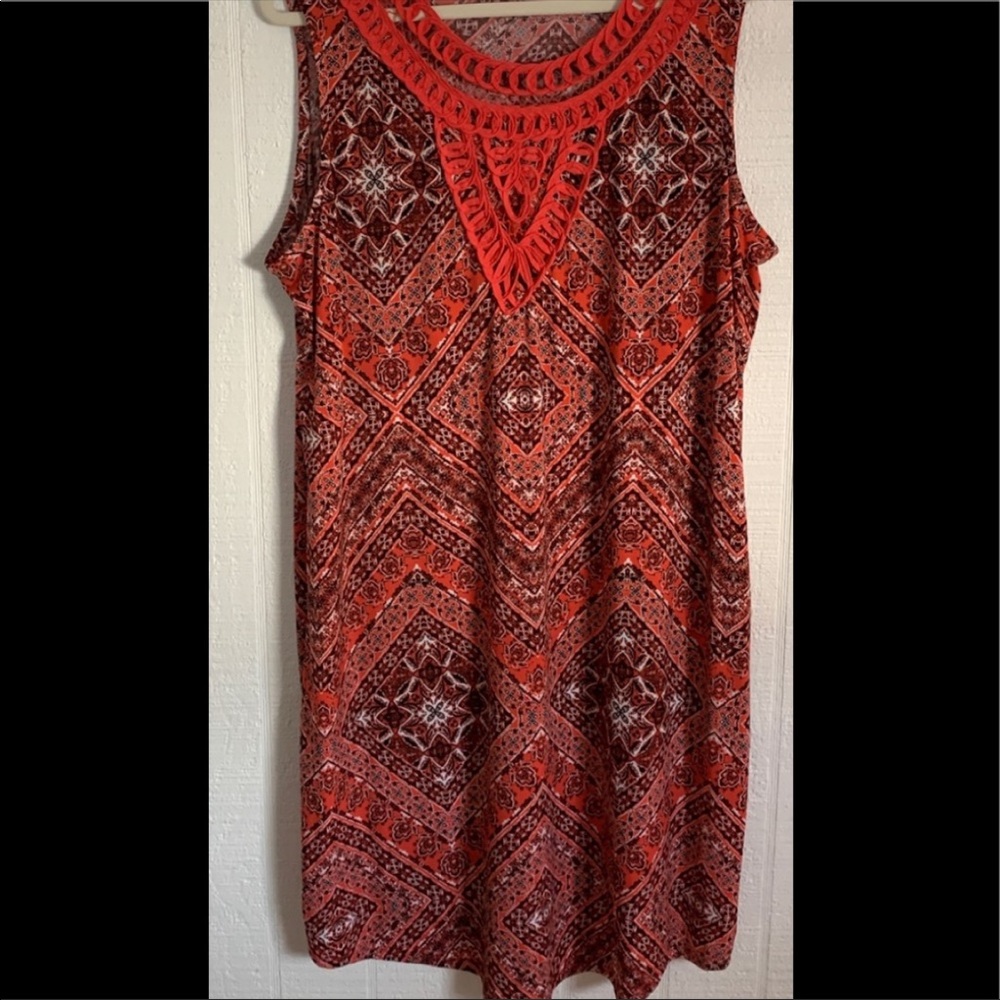 Women’s Kim Rogers Curvy Sleeveless Dress Sz 1X .